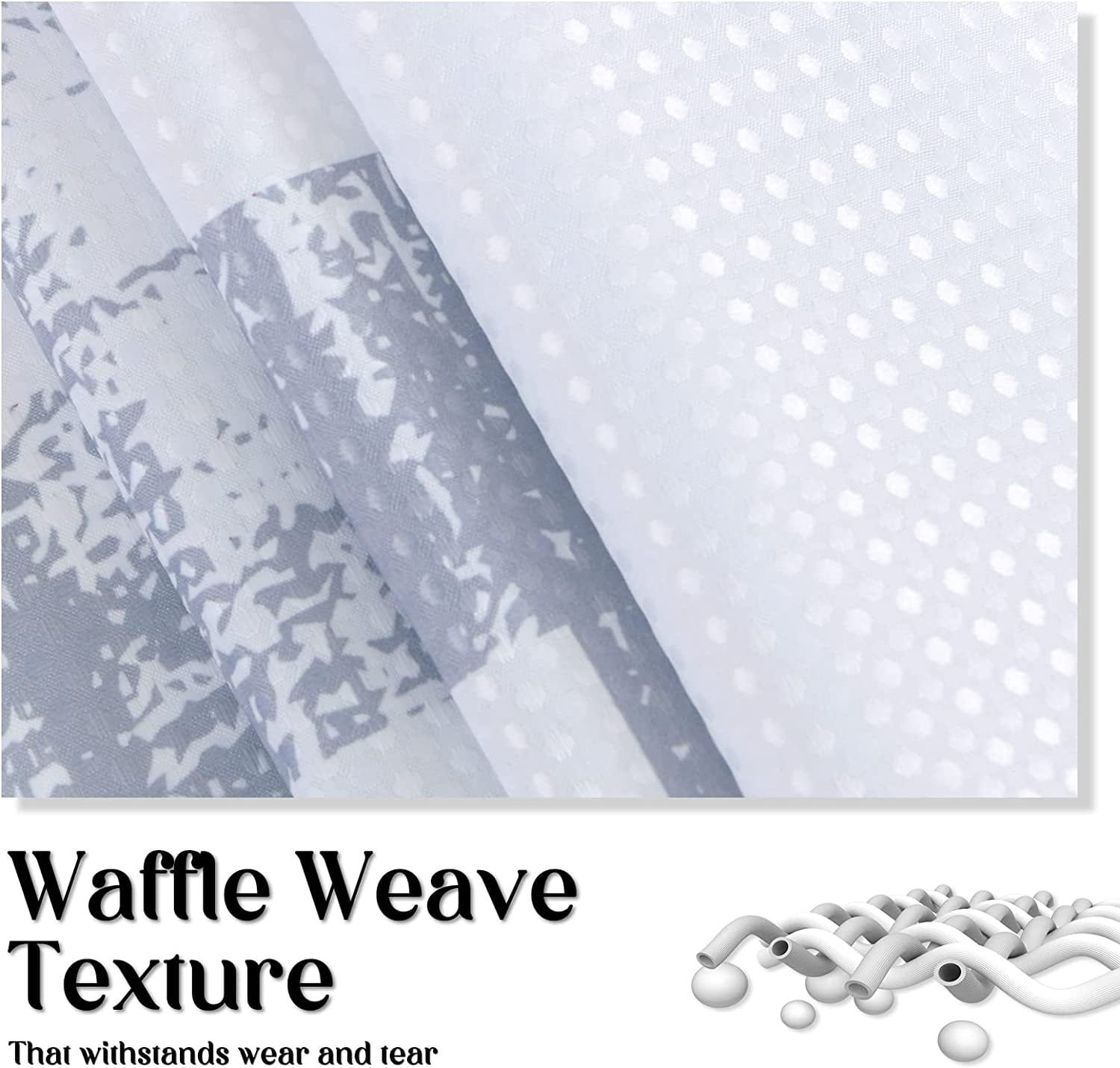 Modern Shower Curtain, Polyester Bath Shower Curtains for Bathroom, Luxury Shower Curtain with 12 Hooks, Water Repellent Textured Fabric Shower Curtains Hotel Heavy Weighted,Burgundy