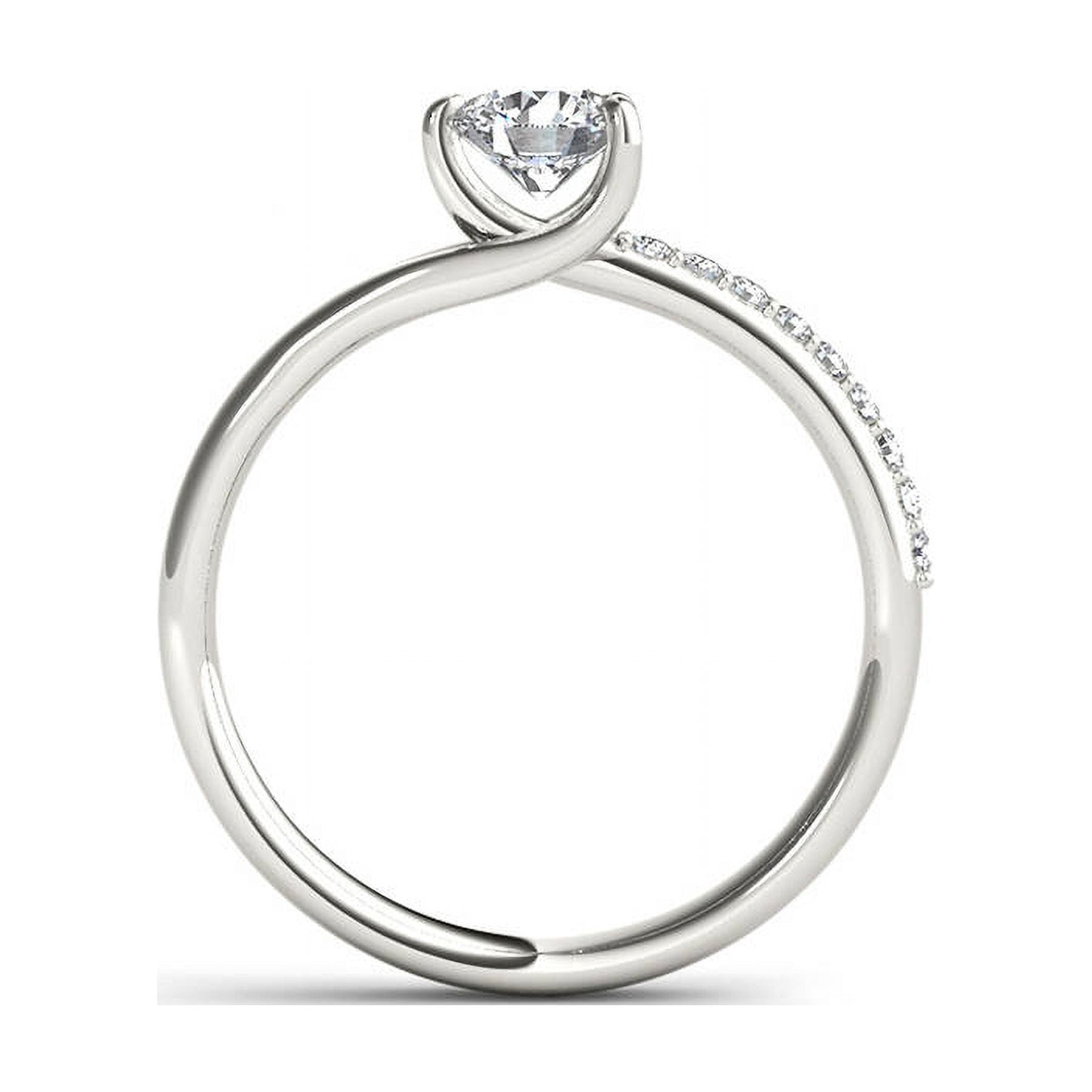 1 Carat T.W. Diamond Classic 14kt White Gold Engagement Ring