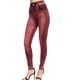 thumbnail image 5 of Leggings de mezclilla de imitación con rayas verticales de otoño, pantalones ajustados hasta los tobillos, 5 of 6
