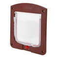 thumbnail image 1 of Puerta Con Solapa Para Perros Y Gatos, Interruptor Controlable De Color Café, Cuadrado PP, 1 of 7