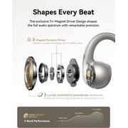 Baseus Open Ear Earbuds, 5g Clip-On Headphones, 40H Playtime,SuperBass 2.0, 4-Mic AI Clear Calls, IP67, Hi-Res LDAC & HiFi4 Acoustic Sound, Bluetooth 6.0, MC1 Pro