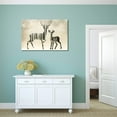 thumbnail image 2 of wall26 - Canvas Wall Art - Double Exposure Deers and Trees | Modern Giclee Print Gallery Wrap Home Art Ready to Hang - 32x48 inches, 2 of 4