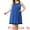 Royal Blue, variant on DARING DIVA Women's Plus Size Sleeveless Pleated Scoop Neck Nightgown 1X Red