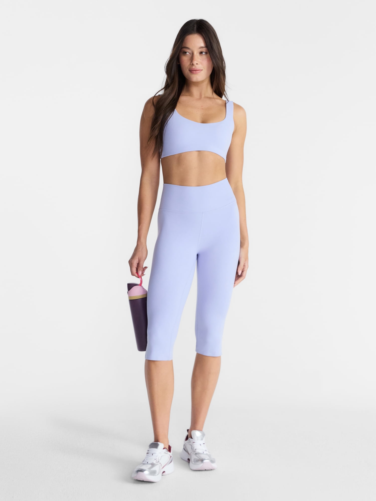 Avia Women's and Women's Plus SoftSculpt Capri Leggings, 16.5" Inseam, Sizes XS-4X