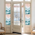 thumbnail image 3 of Ocean Wave Window Privacy Film Teal Gradient Beach Boho Decorative Glass Window Film UV Blocking Static Cling Non-Adhesive Sticker Covering for Home Door 23.6 x 78.7 inches, 3 of 8