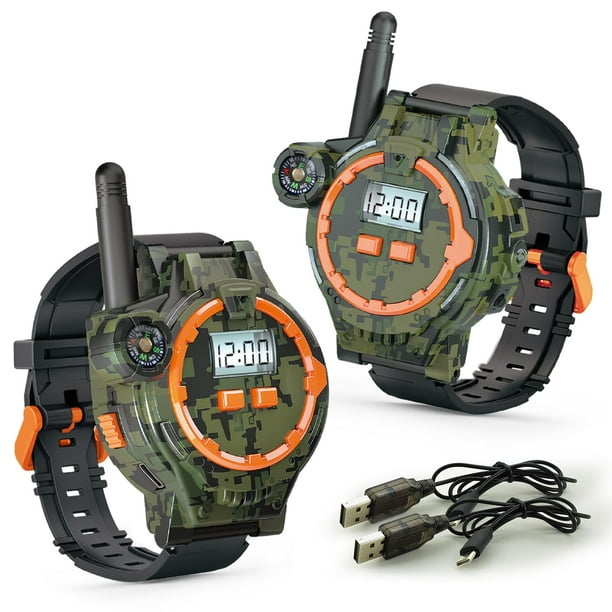 Walkie Talkies Surper recargables para niños con linterna