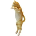 thumbnail image 2 of STRANDCHIC Lifelike Resin Cat Statue with Khaki Flower Pot Hanger for Home Decor Indoor Outdoor, 2 of 6