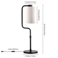 thumbnail image 3 of Henn&Hart 7" Blackened Bronze Metal/Fabric Table Lamp, 3 of 9