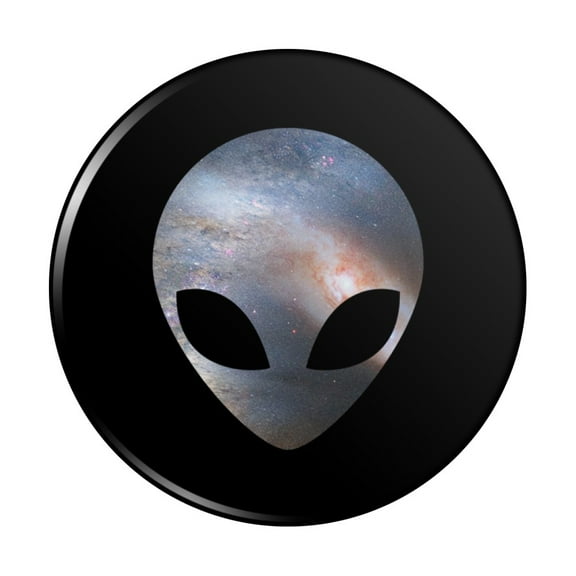 Alien Head in Space Kitchen Refrigerator Locker Button Magnet