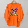 thumbnail image 2 of Moxiu Women's Mardi Gras Shirts,Sweatshirt for Women Oversized Womens Sweatshirt Carnival Letter Print Sweatshirt Long Sleeve Crewneck Pullover 2025 Orange,XXL, 2 of 4
