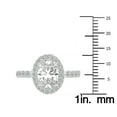 thumbnail image 4 of SZUL Women's 2 3/4 Carat TW Oval Lab Grown Diamond Engagement Ring in 14K White Gold, 4 of 6