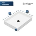 thumbnail image 5 of Karran Usa SQS500PG Sternhagen 23-5/8" Rectangular Quartz Composite Vessel Bathroom Sink -, 5 of 6