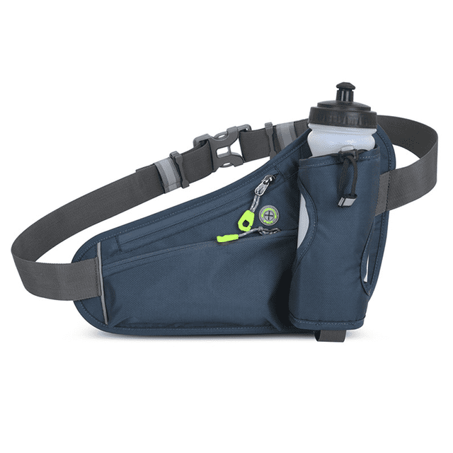 Sac Banane avec Porte-Bouteille, Sac Banane de Randonnée pour Femmes Hommes, pour Randonnée Marche Entraînement