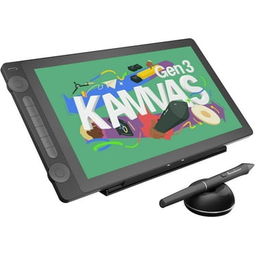 Huion KAMVAS 16 (Gen 3) Drawing Tablet with Screen, 15.8 inch 2.5K QHD with Full Laminated Anti-Sparkle Glass, 16384 Pen Pressure, Dual Dials