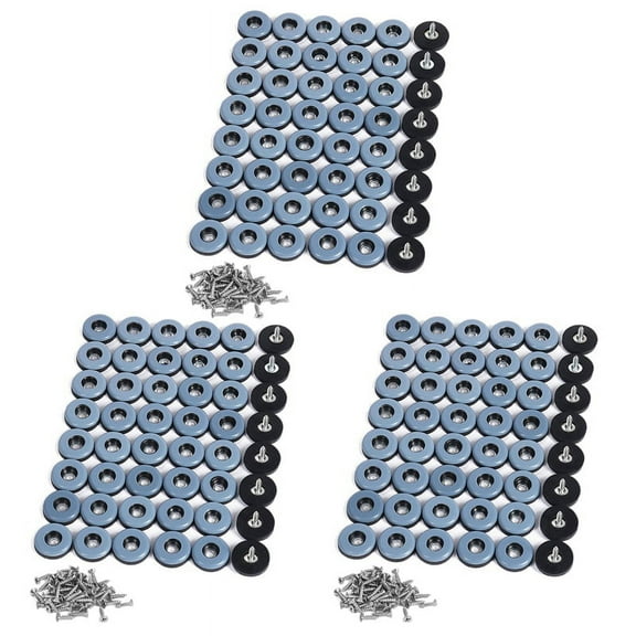 144Pcs Furniture Gliders Easy Moving Sliders with Screw Floor Protector for Tiled Hardwood Floors(25mm Round)