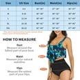 thumbnail image 3 of Swimsuits for Women Two Piece Tankini Flounce Top Tummy Control High Waisted Bottom Swimming Bathing Suits Bikini Set, 3 of 6