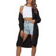 thumbnail image 2 of MURMUREY Women's Long Sleeve Cable Knit Open Front Cardigan Sweaters Chunky Sweater Coats, 2 of 6