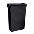 thumbnail image 4 of 23-gallon plastic high-legged trash can, rectangular trash can, suitable for small spaces. Its narrow and tall design and smooth shape make it highly suitable for areas with limited space., 4 of 5