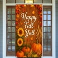 thumbnail image 4 of It’s Fall Y’all Door Cover Thanksgiving Backdrop Pumpkin Sunflower Baby Cow 71x35 Inch Cute Autumn Banner for Porch Wall Decor Fall Farm Party Photo Booth Props, 4 of 6