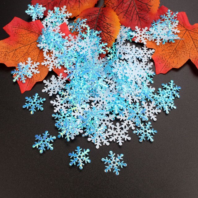 Adornos navideños, copos de nieve, fiestas de bodas, tirar trozos de papel, copos de nieve falsos, adornos navideños