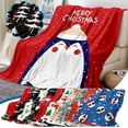thumbnail image 3 of HomelyJoy Festive Christmas Throw Blanket, Snowman Fluffy Plush Fleece, Ultra Soft & Cozy, Holiday Blankets and Throws for Couch Bed Sofa, 30" x 40", 3 of 3