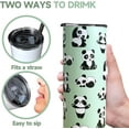 thumbnail image 2 of Panda Gifts for Women Panda Mug Cute Panda Tumbler with Lid and Straw Panda Coffee Mug Cup Panda Stuff Decor Kung Fu Panda Cup, 2 of 6