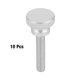 thumbnail image 1 of 10 tornillos de cabeza moleteada plana de acero al carbono chapados en zinc M10 (M10 x 45) VoborMX herramienta, 1 of 8
