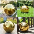 thumbnail image 3 of PAMINGONO 8Pcs Unbreakable Gazing Ball Shiny Stainless Steel Garden Sphere, 3 of 8