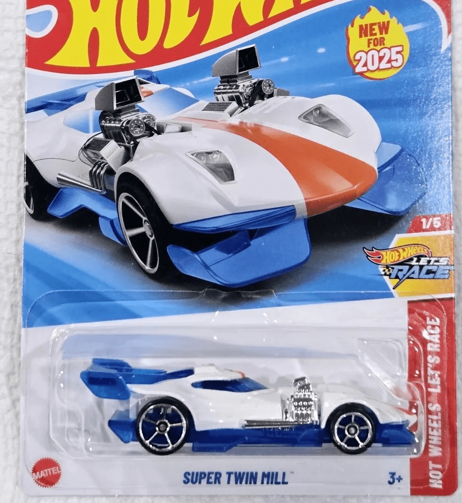 Hot Wheels Super Twin Mill White 19/250 Let's Race 1/5 - Walmart.com
