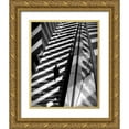 thumbnail image 1 of Ezequiel59 20x24 Gold Ornate Wood Framed with Double Matting Museum Art Print Titled - Walking Light and Shadows, 1 of 4