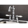 thumbnail image 2 of Kingston Brass KB1491BPL Bel-Air Two-Handle 2-Hole Deck Mount Bar Faucet in Polished Chrome, 2 of 7