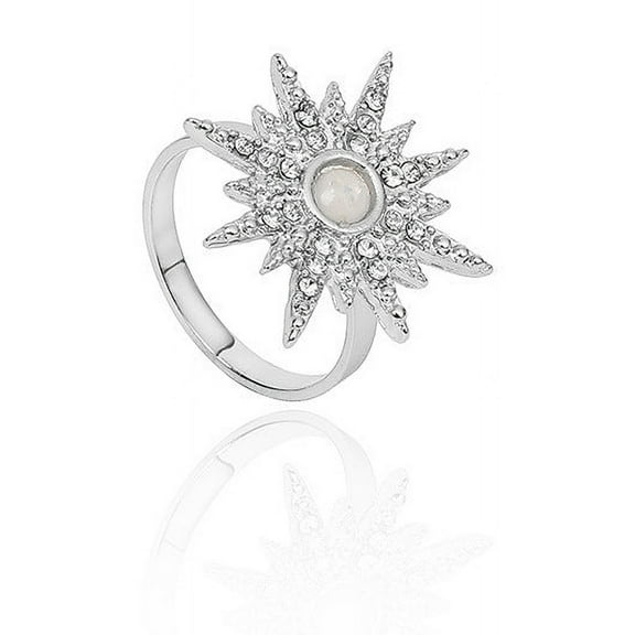 Womens Star Ring Alloy Diamond Ring European American Fashion Jewelry Gift for Her Silver and Gold Rings