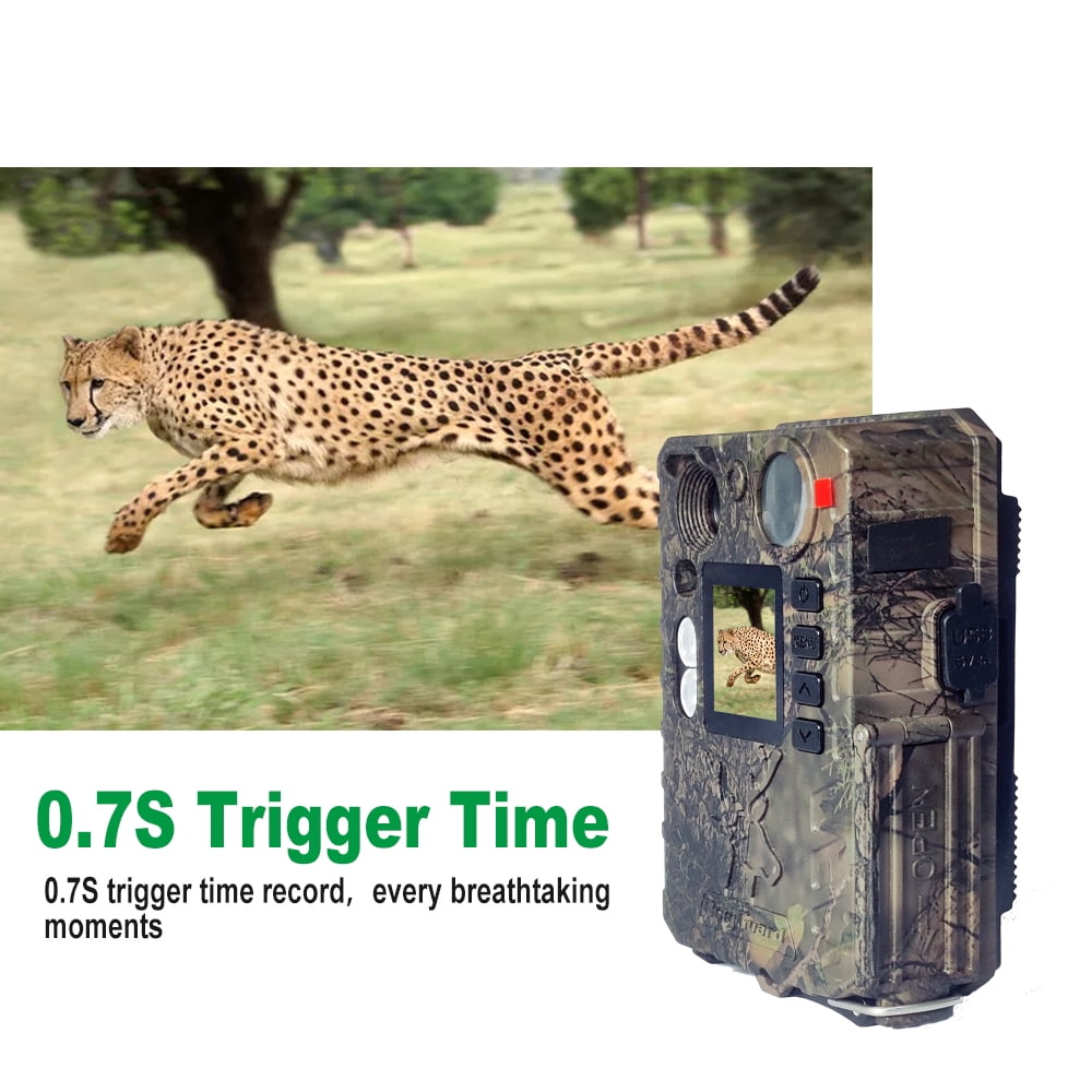 BOLY Hunting Game Camera, 37MP 4K 940nm No Glow & White LED Night Vision Trail Camera, Included 18650 Battery and TF Card, IP66 Waterproof Wildlife Scouting Camera