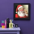 thumbnail image 4 of 5D DIY diamante pintura completo taladro redondo Papá Noel decoración de pared arte de diamantes de imitación FLhrweasw Nuevo, 4 of 9