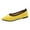 Yellow, variant on Wensltd Shallow Mouth Flats for Women Casual Breathable Solid Color Pointed Toe Work Office Shoes