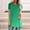 Green, variant on XWSHYW Summer Tops for Women 2025 Women's Tops , Round Neck Short Sleeve Long T-shirt Blouse Loose Tops, Sizes S-2XL