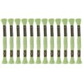 thumbnail image 1 of Unique Bargains Light Green Embroidery Floss, 8m, 12 Skeins, 1 of 6