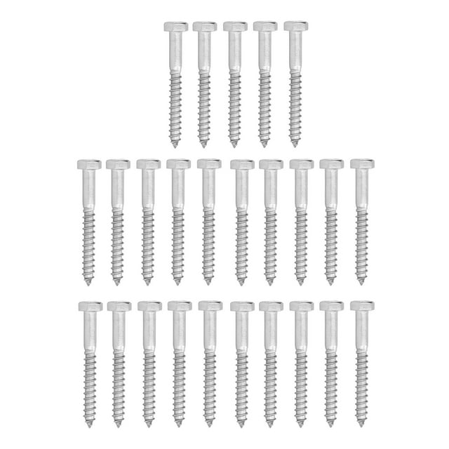 Self Tapping Hex Lag Screws,304 Stainless Steel Half Half Thread Bolt Coach Screw Wood Self Tapping Coach Screw Luxury Finish