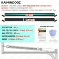 thumbnail image 2 of Pair of 160lb. Heavy Duty Garage Door Extension Springs Stretch Springs,25” Long, Double Loop Ends, High Precision Electrophoresis Black Coated,MIN 16,000 Cycles,for 7ft High Garage Doors Replacement, 2 of 5