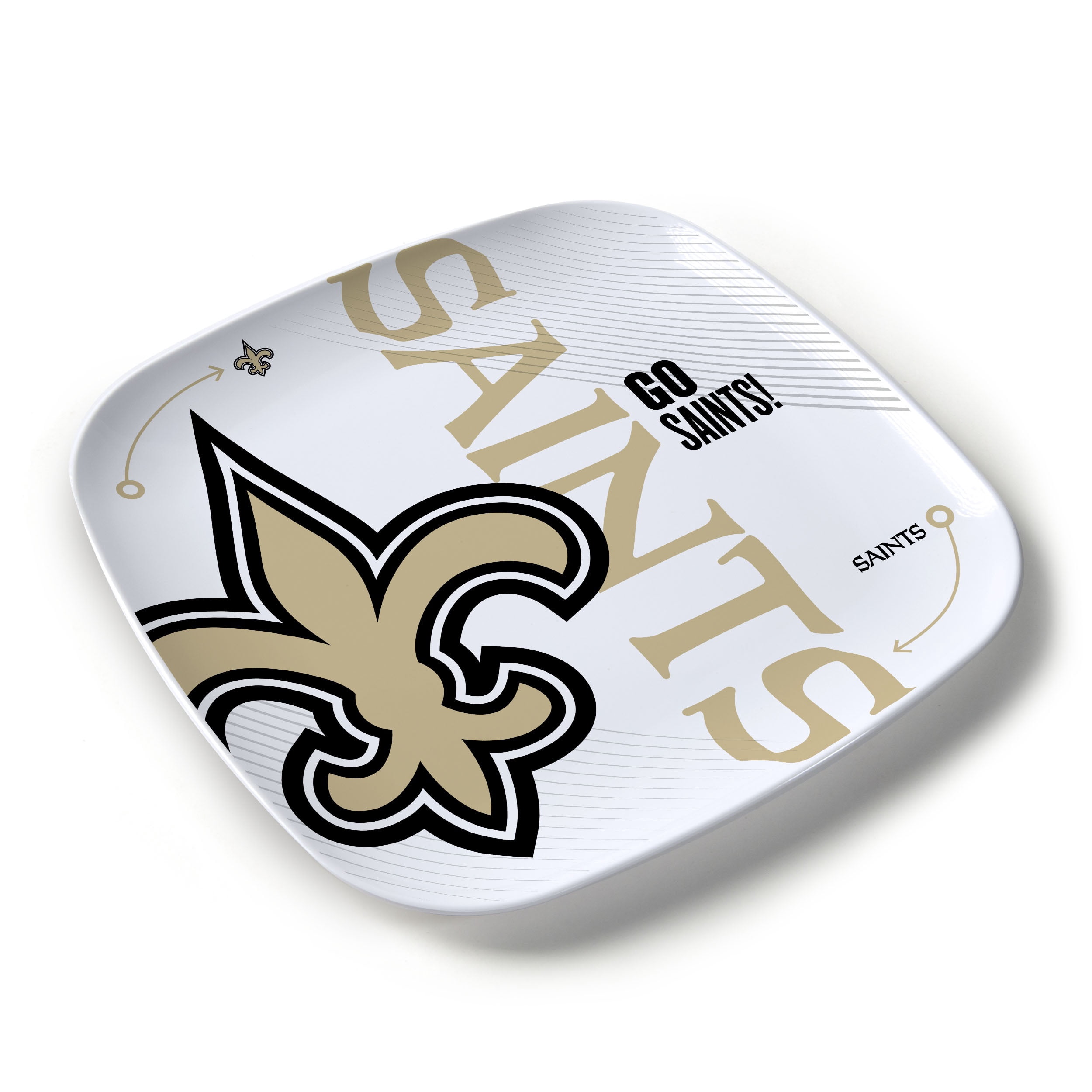 YouTheFan NFL New Orleans Saints Large Party Plate