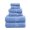 07: Cerulean Blue-6 Piece Towel Set, variant on 6 Piece Towel Set 07: Cerulean Blue Cotton Bath Towel Set