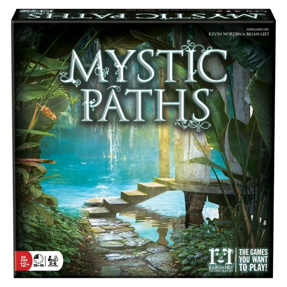 Mystic Paths - Deductive Word Game W/ An Everchanging Board, Clues, Wizards & Portals, Ages 12 , 2-6 Players, 30-45 Min