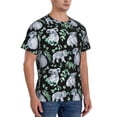 thumbnail image 2 of Bixox Men's Cartoon Koala Bear Printed Short Sleeve Skinny Athletic T-Shirt, 2 of 6