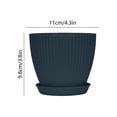 thumbnail image 3 of SLYNSHome Plant Pots Flower Pots for Plants Army Green Plastic Planters for Indoor with Multiple Drainage Holes and Trays, for All Home Garden Flowers, 3 of 7
