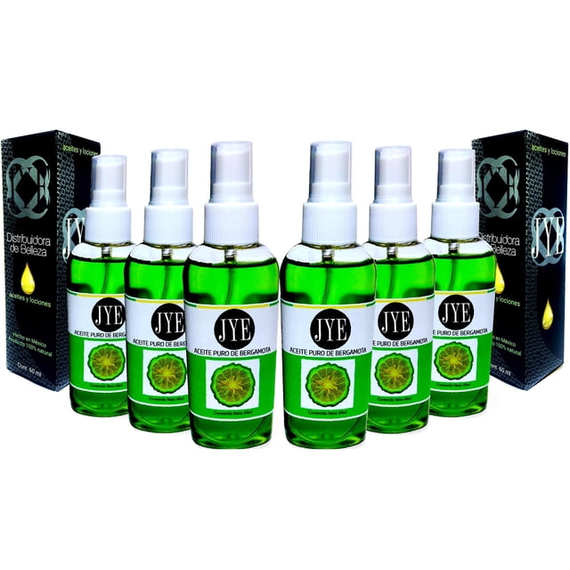 6 Frascos de Aceite de Bergamota Natural para Cabello JYE Natural