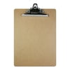 BAZIC Wood Clipboard 12.5" x 9" Sturdy Spring Clip Hardboard, 1-Pack