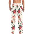 thumbnail image 4 of FORMRS Mens Pajama Pants with Pockets Sleepwear Lounge Bottoms Sizes S-2XL, Christmas Floral, 4 of 7