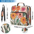 thumbnail image 2 of FORMRS Zipper Binder with Shoulder Strap 1.5-inch Ring 500 Sheet Capacity File Bag, Hand Drawn Floral, 2 of 5
