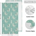 thumbnail image 2 of Cute Llama Hand Towels Alpaca Towel 2-Pieses Set Cute Animals Small Bath Towels Soft Guest Face Towel Bathroom Decorations Thin Kitchen Tea Dish Towels 14x28 in, 2 of 7