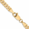 thumbnail image 4 of 14K Yellow Gold Jbsp's 3.9mm Flat Beveled Curb Chain (24 X 3.9) Made In South Africa 1238-24, 4 of 5